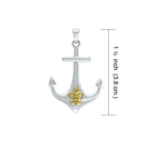 Anchor Fleur De Lis Pendant MPD4048 - Pendants